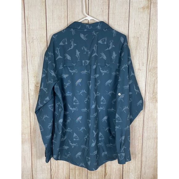 Bob Timberlake| Raglan Shark Print Angler Shirt - Picture 4 of 8